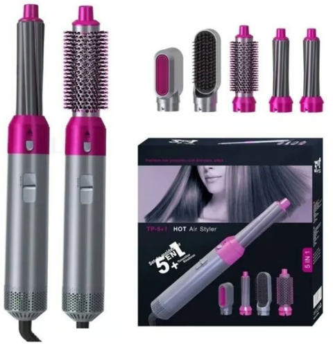 Miniatura 2 de Cepillo Secador Alisador 5 En 1 europeo